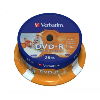 Verbatim 43538 DVD virgen 4,7 GB DVD-R 25 uds.