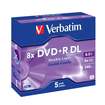 DVD+R DL Verbatim VB-DPD55JC 8,5 GB 5 uds.