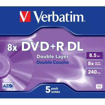 DVD+R DL Verbatim VB-DPD55JC 8,5 GB 5 uds.