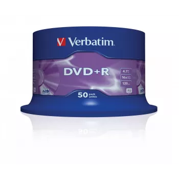 Verbatim VB-DPR47S3A, DVD+R, 120 mm, spindel, 50 uds., 4,7 GB
