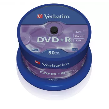 Verbatim VB-DPR47S3A, DVD+R, 120 mm, spindel, 50 uds., 4,7 GB