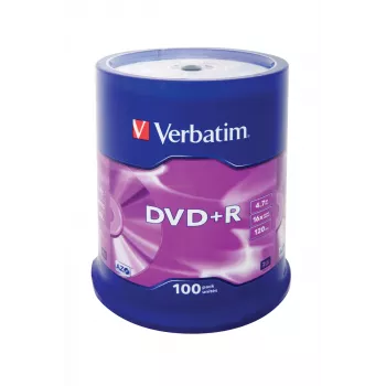 Verbatim DVD+R Matt Silver 4,7 GB 100 uds.