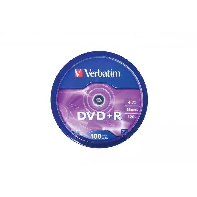 Verbatim DVD+R Matt Silver 4,7 GB 100 uds.