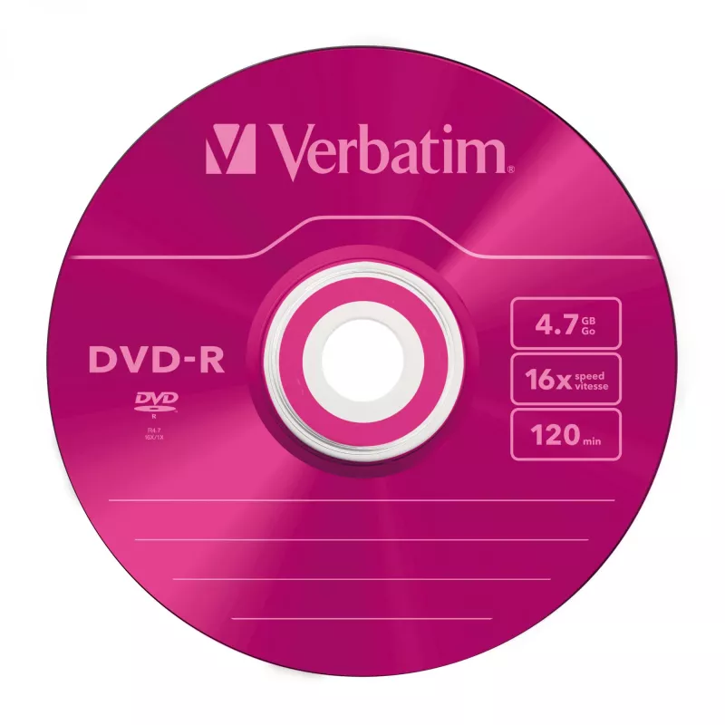 Verbatim DVD-R Colour 4,7 GB 5 uds.