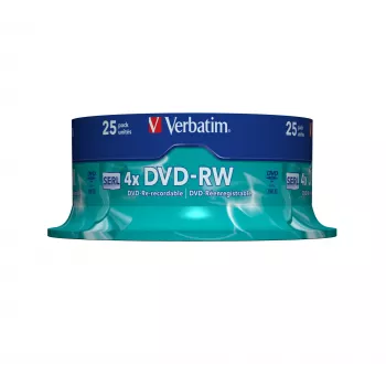 Verbatim DVD-RW Matt Silver 4,7 GB 25 uds.