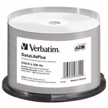 Verbatim DataLifePlus 4.7 GB DVD-R 50 uds.