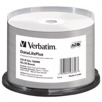 Verbatim CD-R 52x DataLifePlus 700 MB 50 uds.