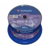 Verbatim DVD+R Double Layer 8x mate plata spindel de 50