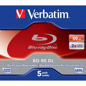 Verbatim BD-RE DL 50GB 2 x pack de 5 caja jewel 5 uds.