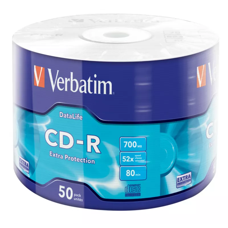 Verbatim CD-R Extra Protection 700 MB 52x 50 uds.