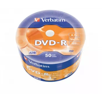 Verbatim DVD-R mate plata pack de 50 wrap spindle