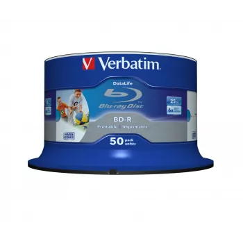 Verbatim 43812 disco Blu-Ray BD-R no grabado 25 GB 50 uds.