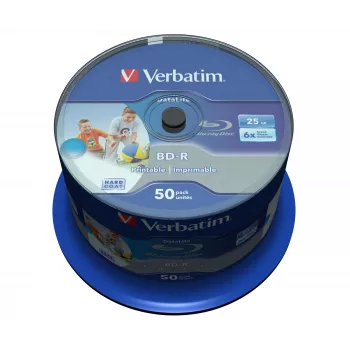 Verbatim 43812 disco Blu-Ray BD-R no grabado 25 GB 50 uds.