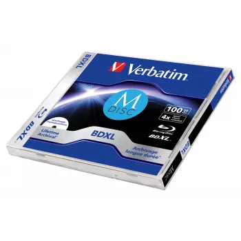 Verbatim MDISC Lifetime archival BDXL 100GB - disco individual, 100 GB, BDXL, caja jewel, 1 ud.