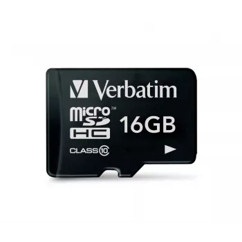 MicroSDHC Verbatim Premium 16 GB Clase 10 negra 44010