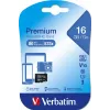 MicroSDHC Verbatim Premium 16 GB Clase 10 negra 44010
