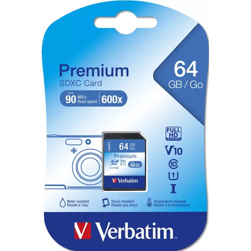 Memoria flash Verbatim 64GB SDXC VB-SDXC10