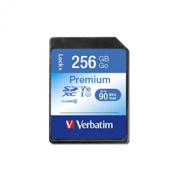Memoria flash Verbatim Premium 256 GB SDXC UHS-I Class 10