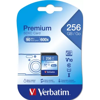 Memoria flash Verbatim Premium 256 GB SDXC UHS-I Class 10