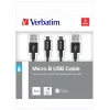 Verbatim 48874 cable USB USB 3.2 Gen 1 (3.1 Gen 1) 1 m Micro-USB A a USB A negro