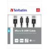 Verbatim 48875 cable USB USB 3.2 Gen 1 (3.1 Gen 1) 1 m Micro-USB A USB A negro