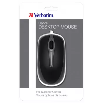 Verbatim 49019 ratón de oficina ambidiestro USB Type-A óptico 1000 DPI
