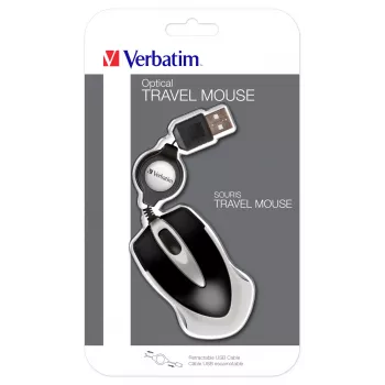 Ratón Verbatim Go Mini Optical Travel USB Type-A