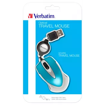 Verbatim Go Mini ratón de oficina ambidiestro USB Type-A óptico 1000 DPI