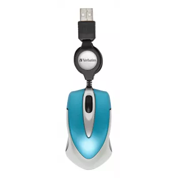 Verbatim Go Mini ratón de oficina ambidiestro USB Type-A óptico 1000 DPI