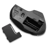 Verbatim ratón inalámbrico de 8 botones con LED azul, LED azul, RF inalámbrico, 1600 DPI, negro, gris