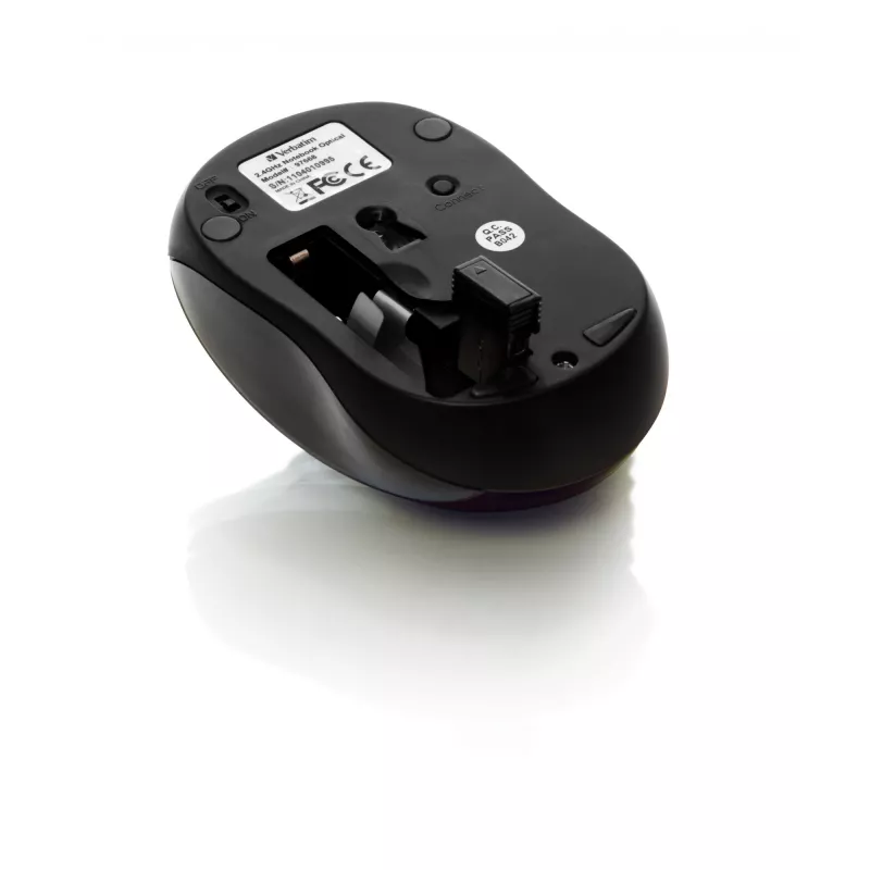Verbatim Go Nano ratón de oficina ambidiestro RF inalámbrico 1600 DPI