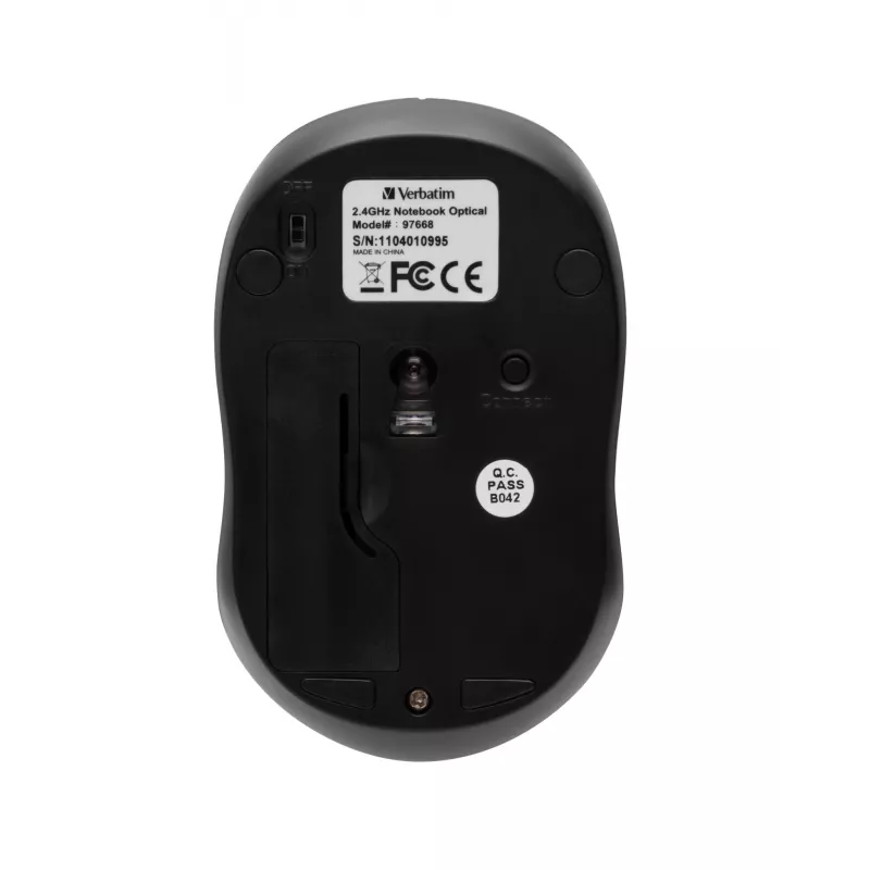Verbatim Go Nano ratón de oficina ambidiestro RF inalámbrico 1600 DPI