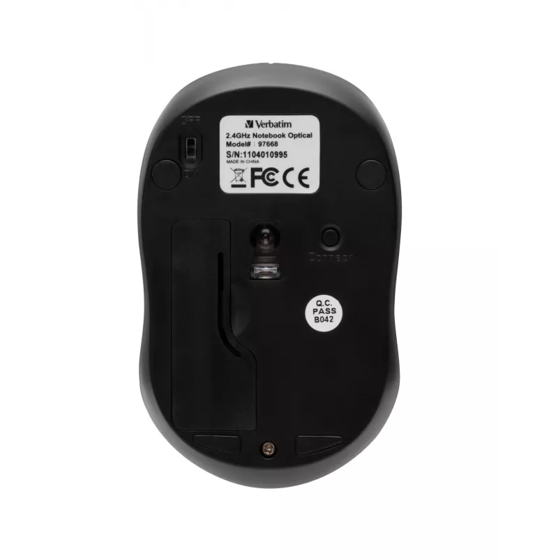 Verbatim Go Nano ratón de oficina RF inalámbrico 1600 DPI