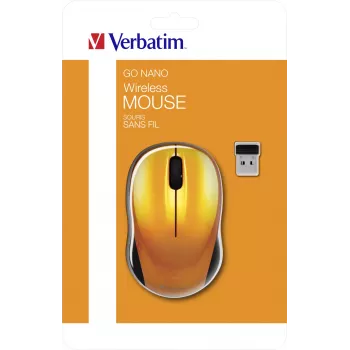 Verbatim Go Nano ratón de oficina ambidiestro RF inalámbrico 1600 DPI