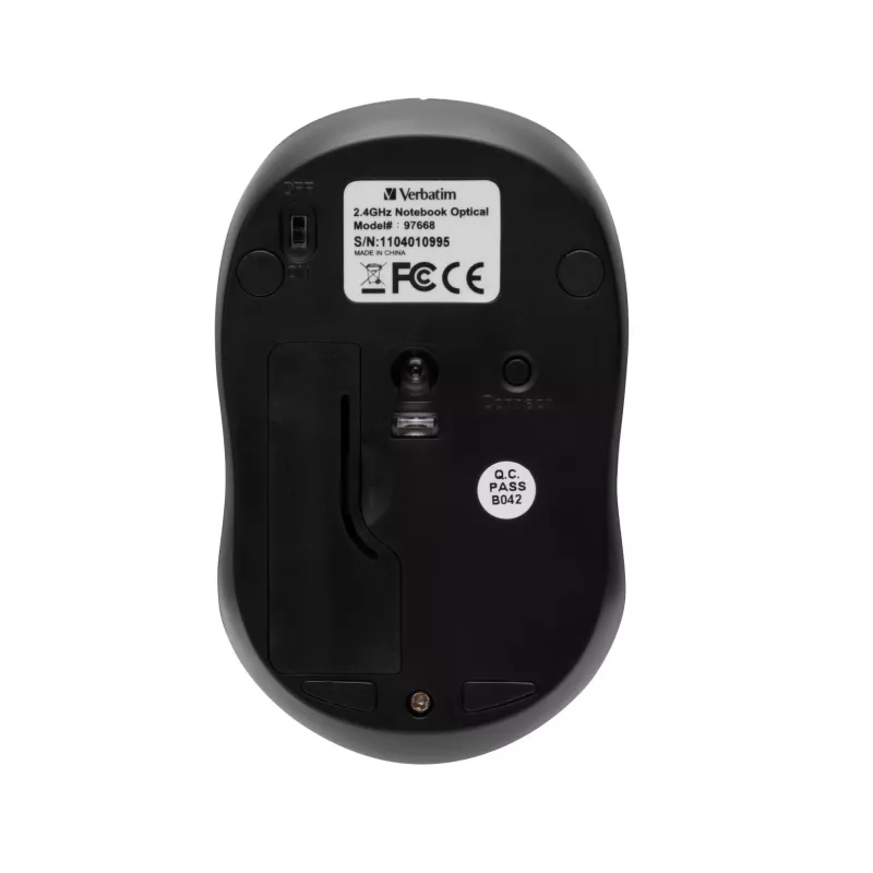 Verbatim Go Nano ratón de oficina ambidiestro RF inalámbrico 1600 DPI