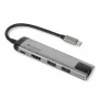 Verbatim 49141 dock/replicador de puertos para portátil USB 3.2 Gen 1 (3.1 Gen 1) Type-C negro, plata