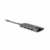 Verbatim 49142 dock/replicador de puertos para portátil USB 3.2 Gen 1 (3.1 Gen 1) Type-C negro, plata