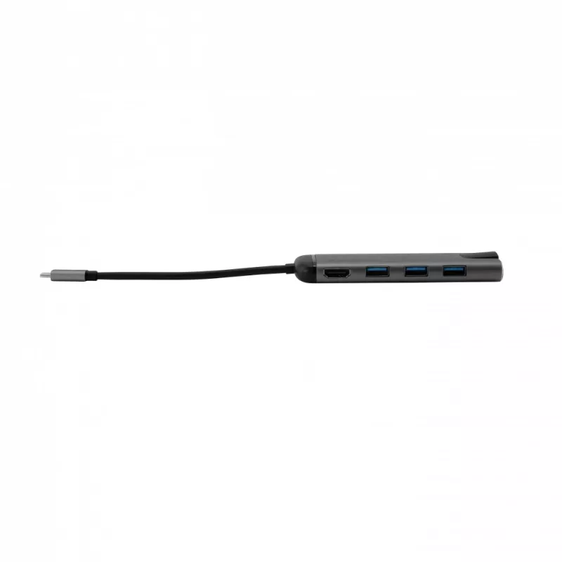 Verbatim 49142 dock/replicador de puertos para portátil USB 3.2 Gen 1 (3.1 Gen 1) Type-C negro, plata