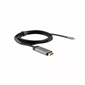 Verbatim 49144 adaptador de cable de vídeo 1,5 m USB Type-C HDMI negro, plata