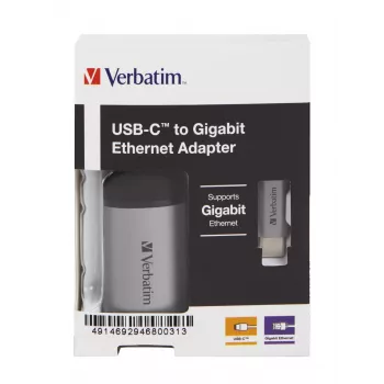 Verbatim 49146 dock/replicador de puertos para portátil USB 3.2 Gen 1 (3.1 Gen 1) Type-C negro, plata