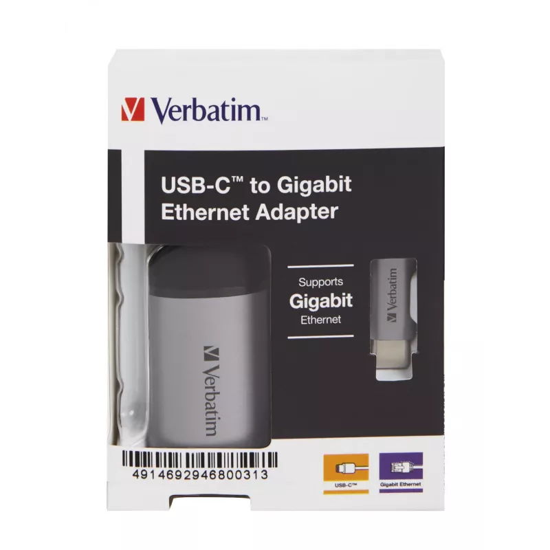 Verbatim 49146 dock/replicador de puertos para portátil USB 3.2 Gen 1 (3.1 Gen 1) Type-C negro, plata