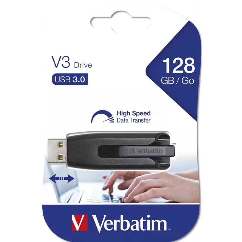 Verbatim V3 - memoria USB 3.0 128 GB - negro