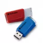 Verbatim Store 'n' Click - memoria USB 2.0 (3.2 GEN1) - 2x32 GB - rojo/azul
