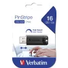 Verbatim PinStripe 3.0 - memoria USB 3.0 16 GB – negro, 16 GB, USB Type-A, 3.2 Gen 1 (3.1 Gen 1), extraíble, 7 g, negro