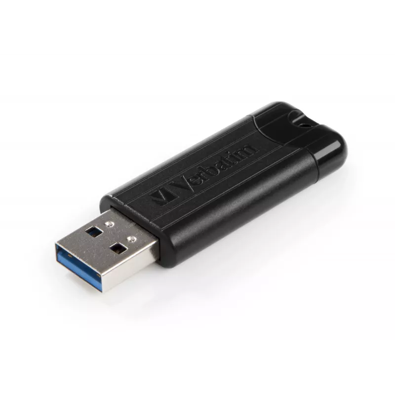 Verbatim PinStripe 3.0 - memoria USB 3.0 64 GB – negro, 64 GB, USB Type-A, 3.2 Gen 1 (3.1 Gen 1), extraíble, 7 g, negro