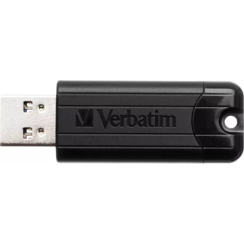 Verbatim PinStripe 3.0 - memoria USB 3.0 64 GB – negro, 64 GB, USB Type-A, 3.2 Gen 1 (3.1 Gen 1), extraíble, 7 g, negro