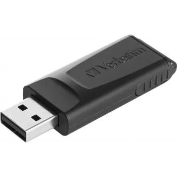 Verbatim Slider - memoria USB 128 GB - negro, 128 GB, 2.0, extraíble, 8 g, negro