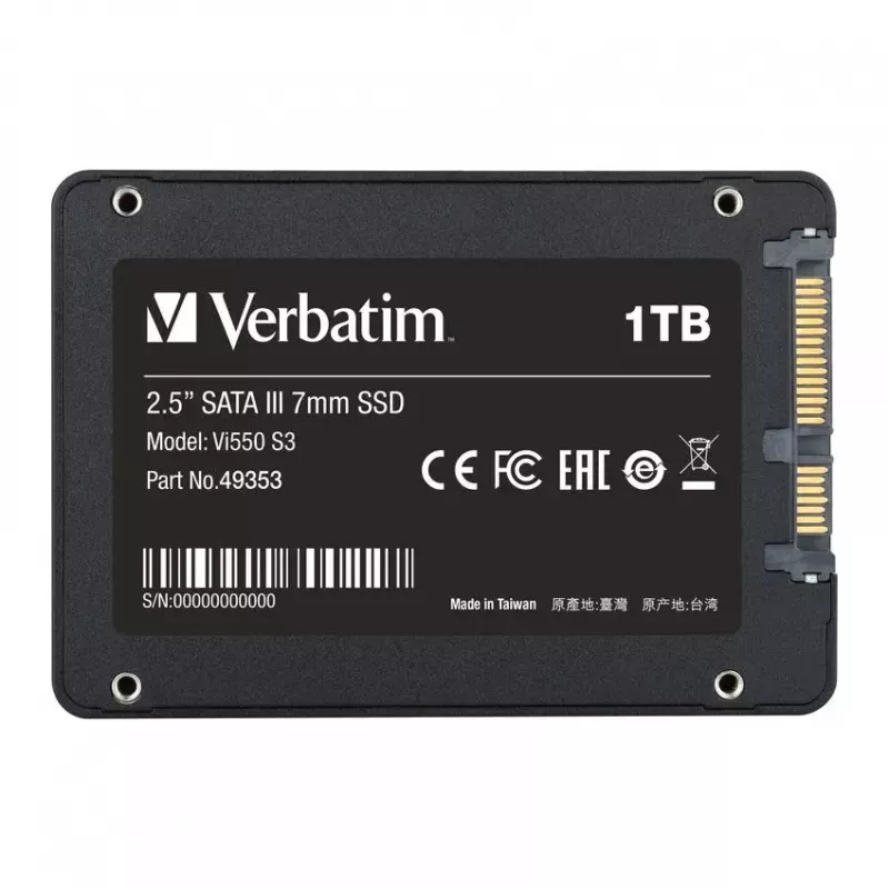 SSD Verbatim 1 TB 2,5 pulgadas SATA Vi550 S3
