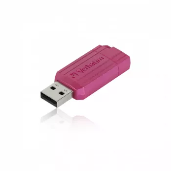 Verbatim PinStripe unidad flash USB 128 GB USB Type-A 2.0 rosa