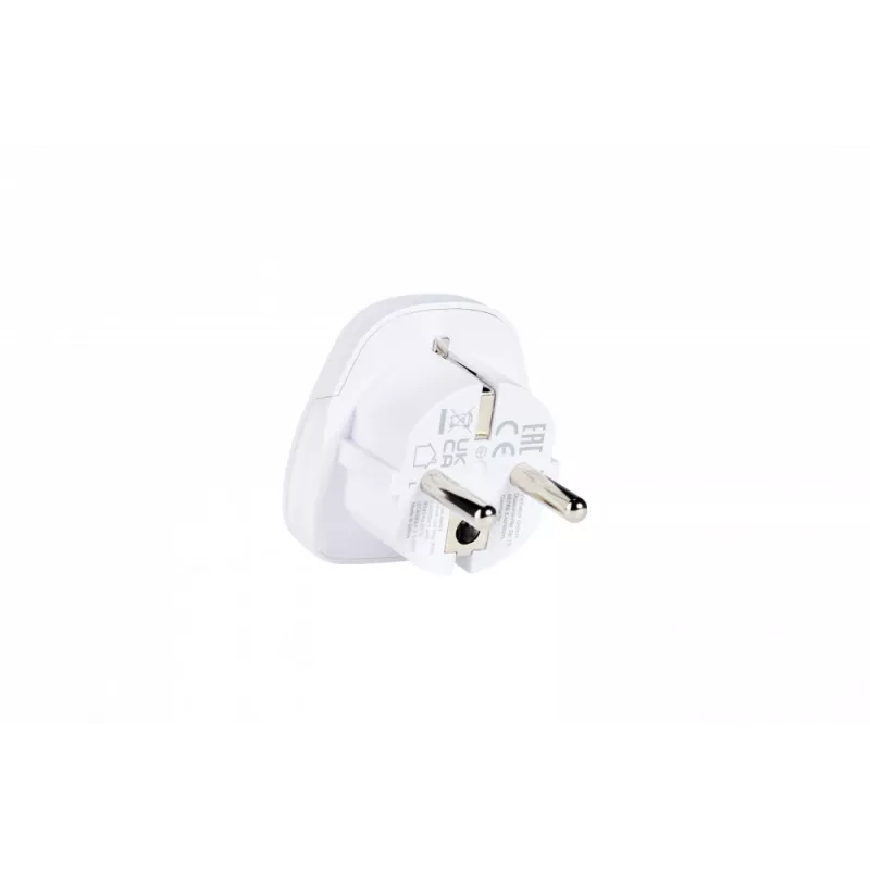 Verbatim 49541 adaptador de enchufe universal tipo E/F híbrido blanco